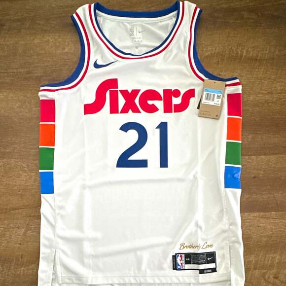 Nike Other - NWT Nike NBA Philadelphia 76ers Joel Embiid #21 Dri-FIT City Jersey Size M